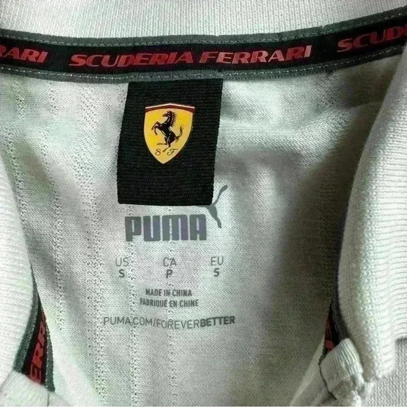 💰HUGE CLEARANCE SALE 💰 NWT Puma Scuderia Ferrari Mens Polo Jacquard Size Small - Picture 5 of 6